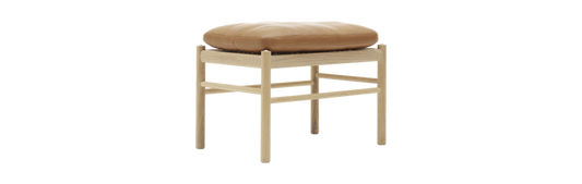 Ole Wanscher OW149F Colonial Soap Treated Oak Footstool