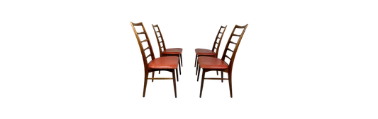 Four rosewood dining chairs model Lis by Niels Kofoed