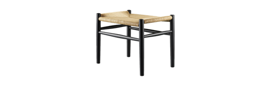 Jørgen Bækmark Model J83 Footstool Black/Natural