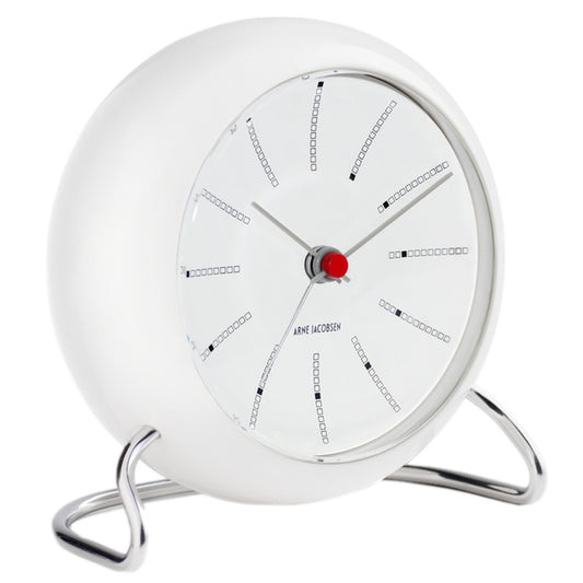 Arne Jacobsen Bankers Table Clock White Ø: 11 cm / 4.3"