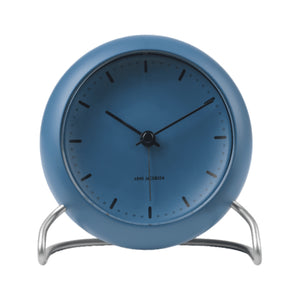 Arne Jacobsen City Hall Table Clock Stone Blue Ø: 11 cm / 4.3"