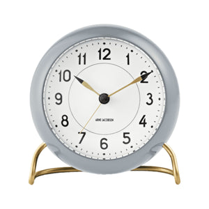 Arne Jacobsen Station Table Clock Gray Ø: 11 cm / 4.3"