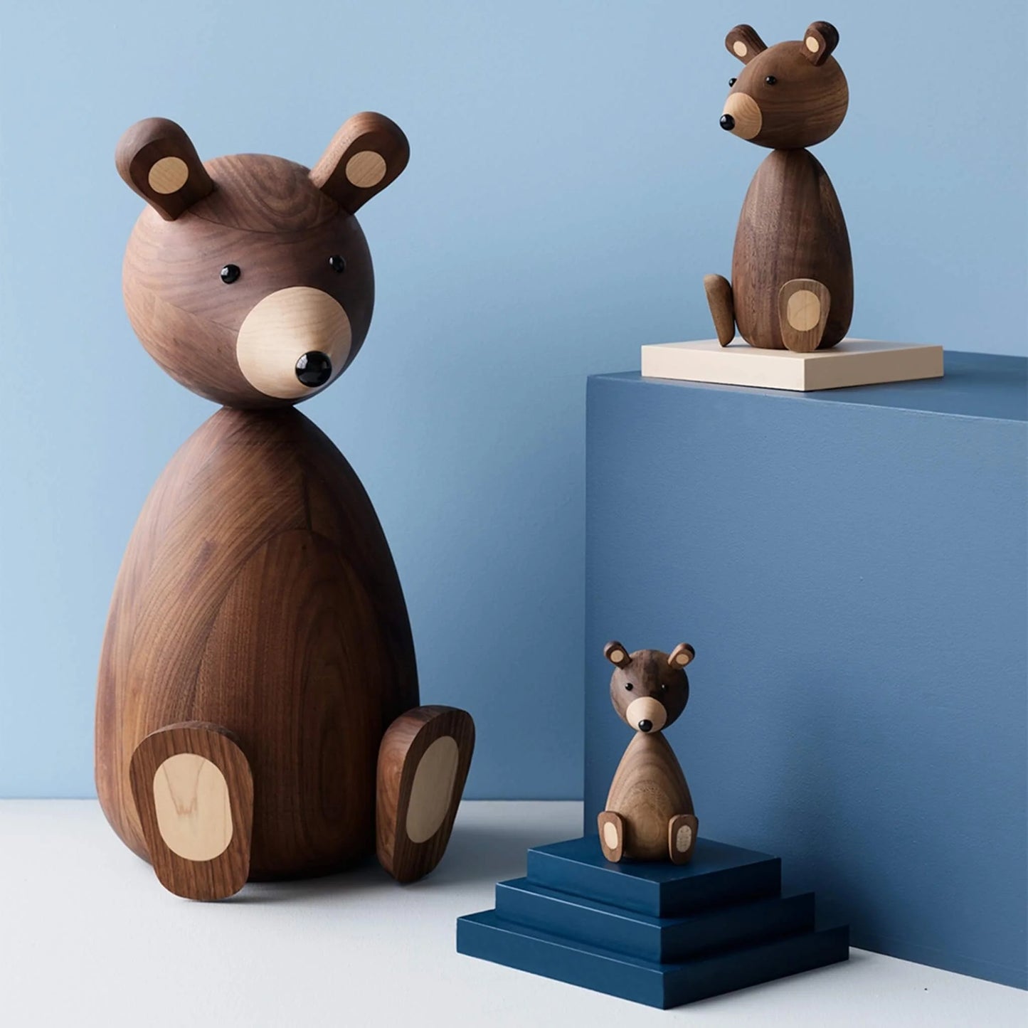 Bears (American Walnut) By Lucie Kaas
