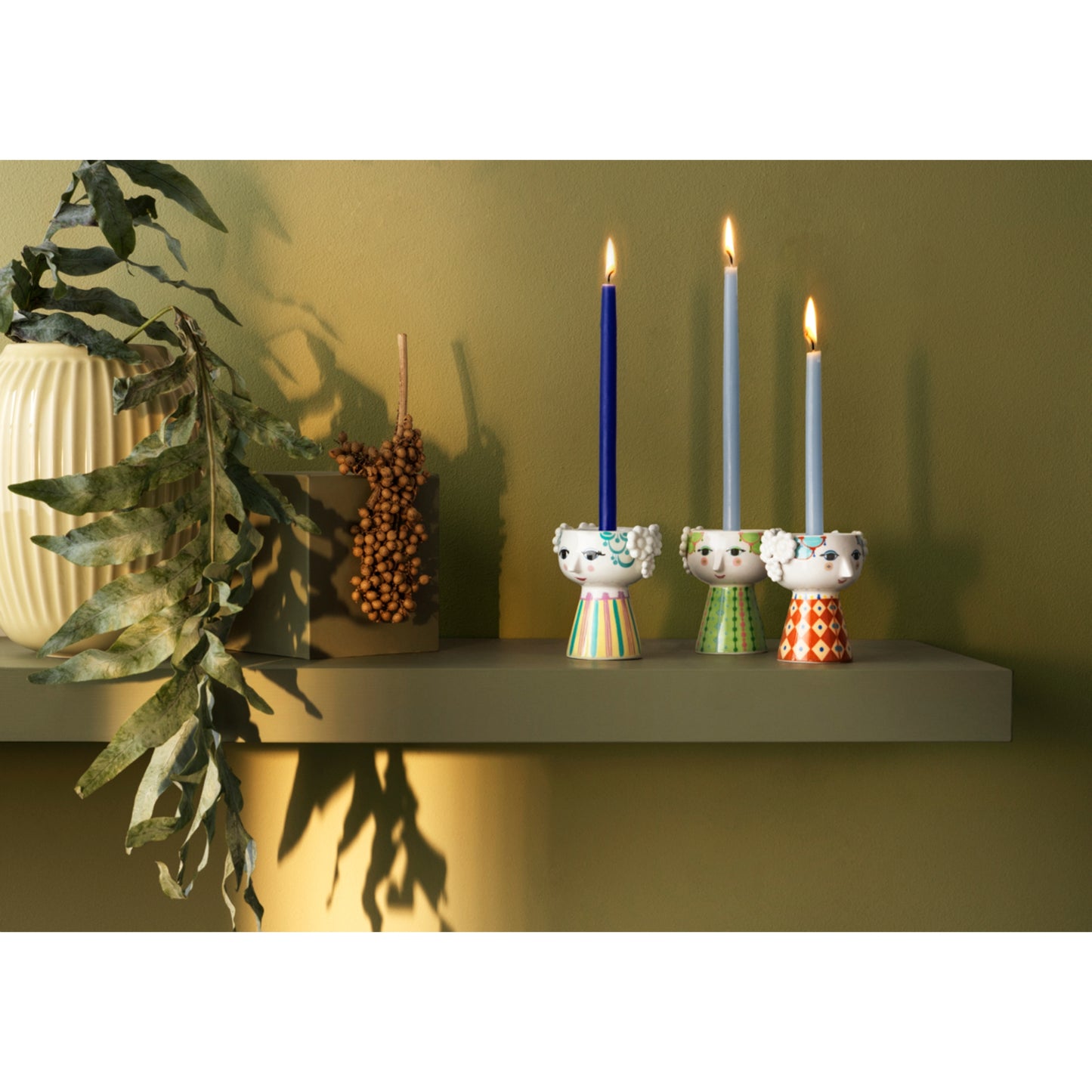 Bjørn Wiinblad Eva Candle Holder (Light Blue)