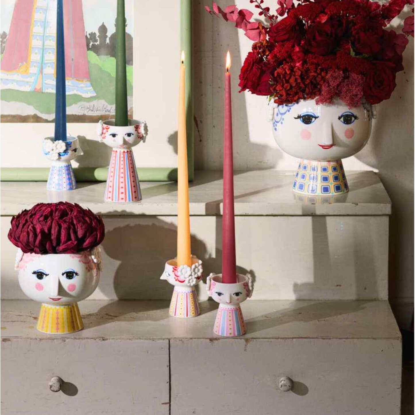 Bjørn Wiinblad Eva Candle Holder (Pink)