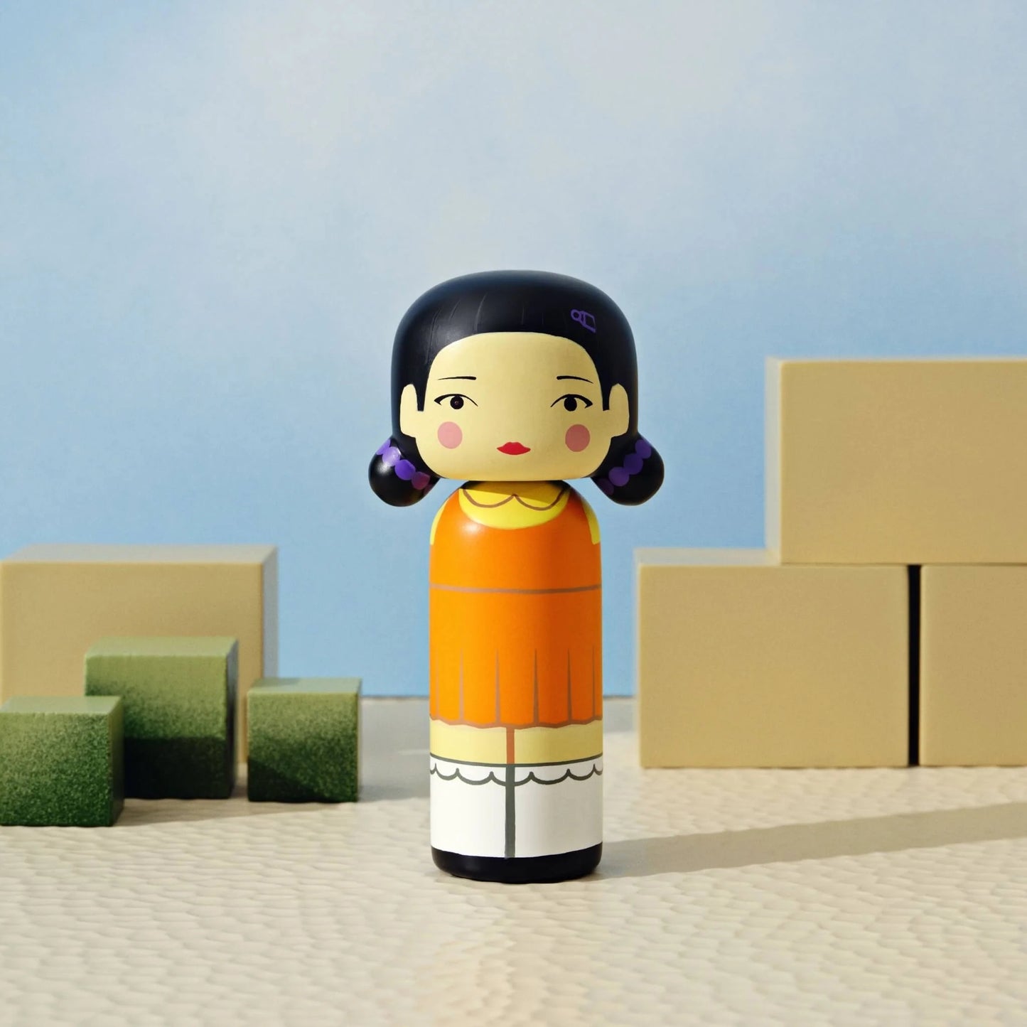 Limited Edition Squid Game Kokeshi Young-hee By Lucie Kaas