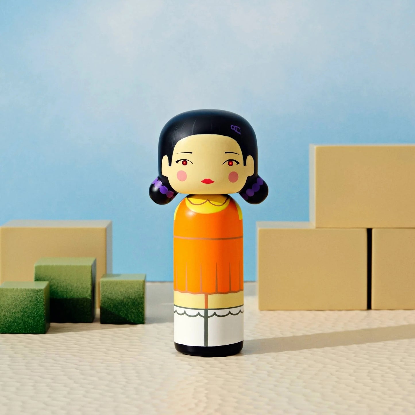 Limited Edition Squid Game Kokeshi Young-hee By Lucie Kaas