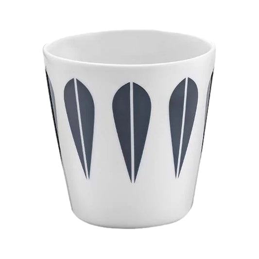 Lotus Cup White And Dark Blue By Lucie Kaas