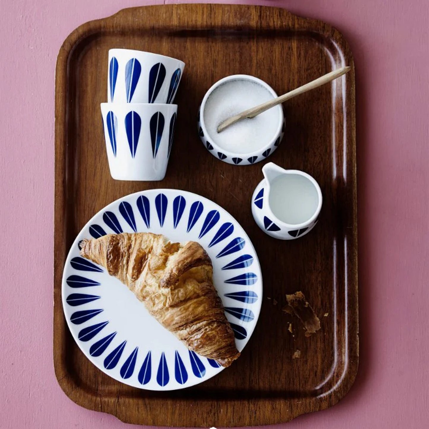 Lotus Cup White And Grey By Lucie Kaas