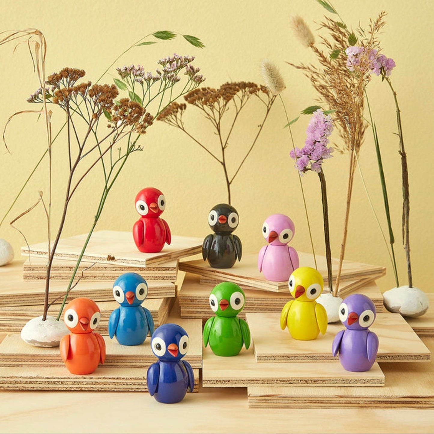 Spring Birds Playful Purple By Spring Copenhagen
