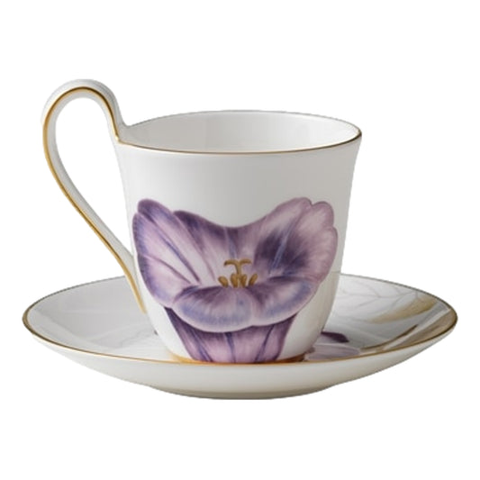 Royal Copenhagen Flora High Handle Cup And Saucer - Morning Glory 27 CL / 9.1 Oz