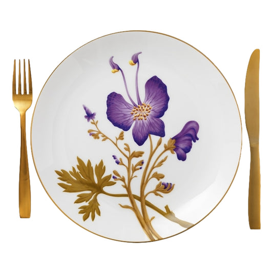 Royal Copenhagen Flora Plate Pansy 27 cm / 10.6"