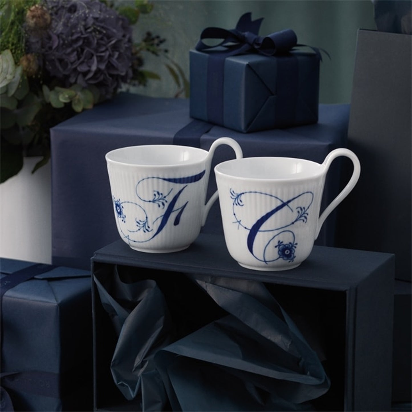 Royal Copenhagen High Handle Cup "C" 33 CL / 11.2 Oz