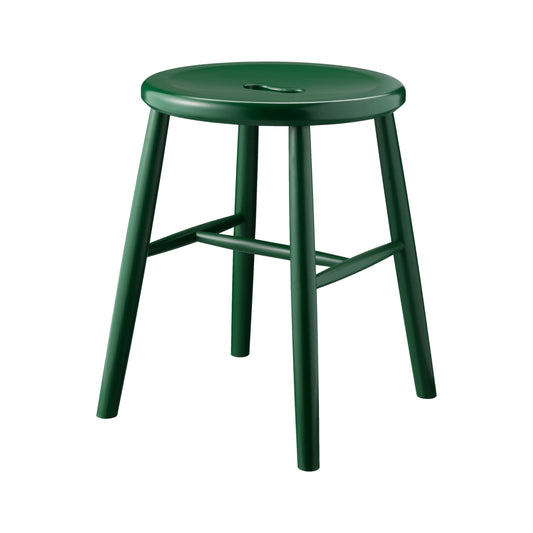 Børge Mogensen model J27 Beech Stool Dark Green