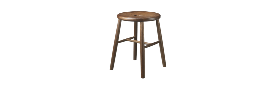 Børge Mogensen model J27 Smokey Grey Oak Stool