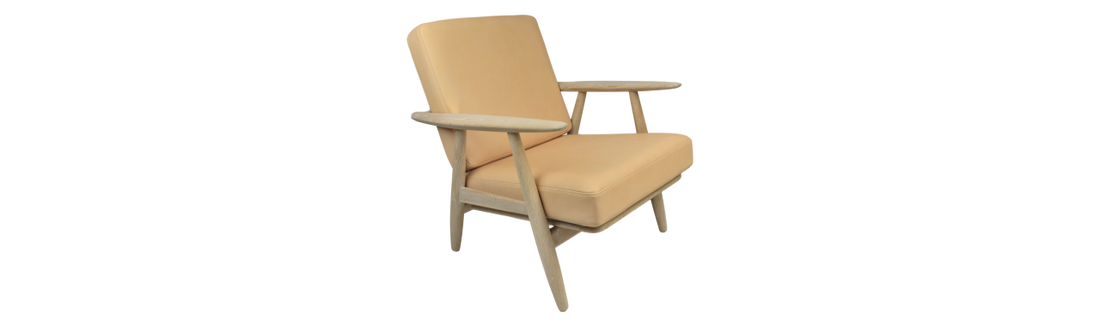 Hans Wegner GE-240/GE-290 pair of aniline leather cushions
