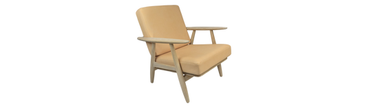 Hans Wegner GE-240/GE-290 pair of aniline leather cushions