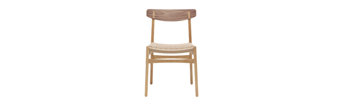 Hans J. Wegner model CH23 Oiled Oak and Walnut Dining Chair