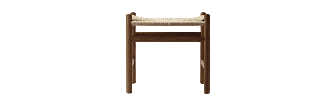 Hans Wegner CH53 Smoked Oak Footstool