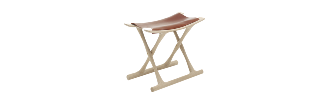 Ole Wanscher OW2000 Egyptian Stool - Soap Treated Oak