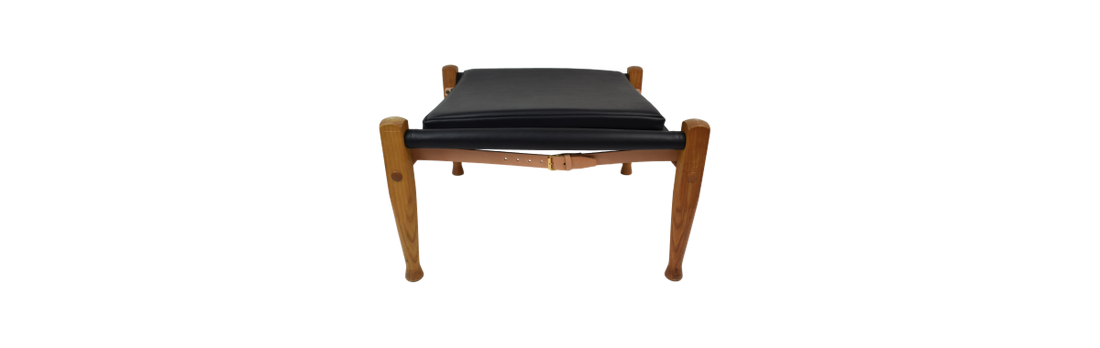 Aniline leather replacement kit for the safari stool by Kaare Klint