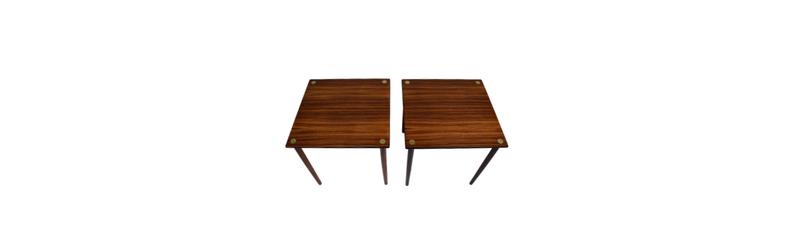 A pair of Georg Petersen rosewood side tables