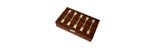 Hans Hansen rosewood box with silver inlays