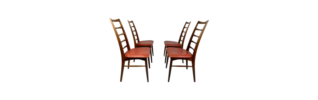 Four rosewood dining chairs model Lis by Niels Kofoed
