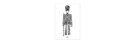 Kay Bojesen Gallery Guard Poster Black/White