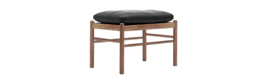 Ole Wanscher OW149F Colonial Walnut Footstool