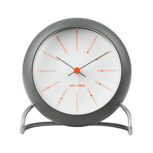 Arne Jacobsen Bankers Table Clock Gray Ø: 11 cm / 4.3"