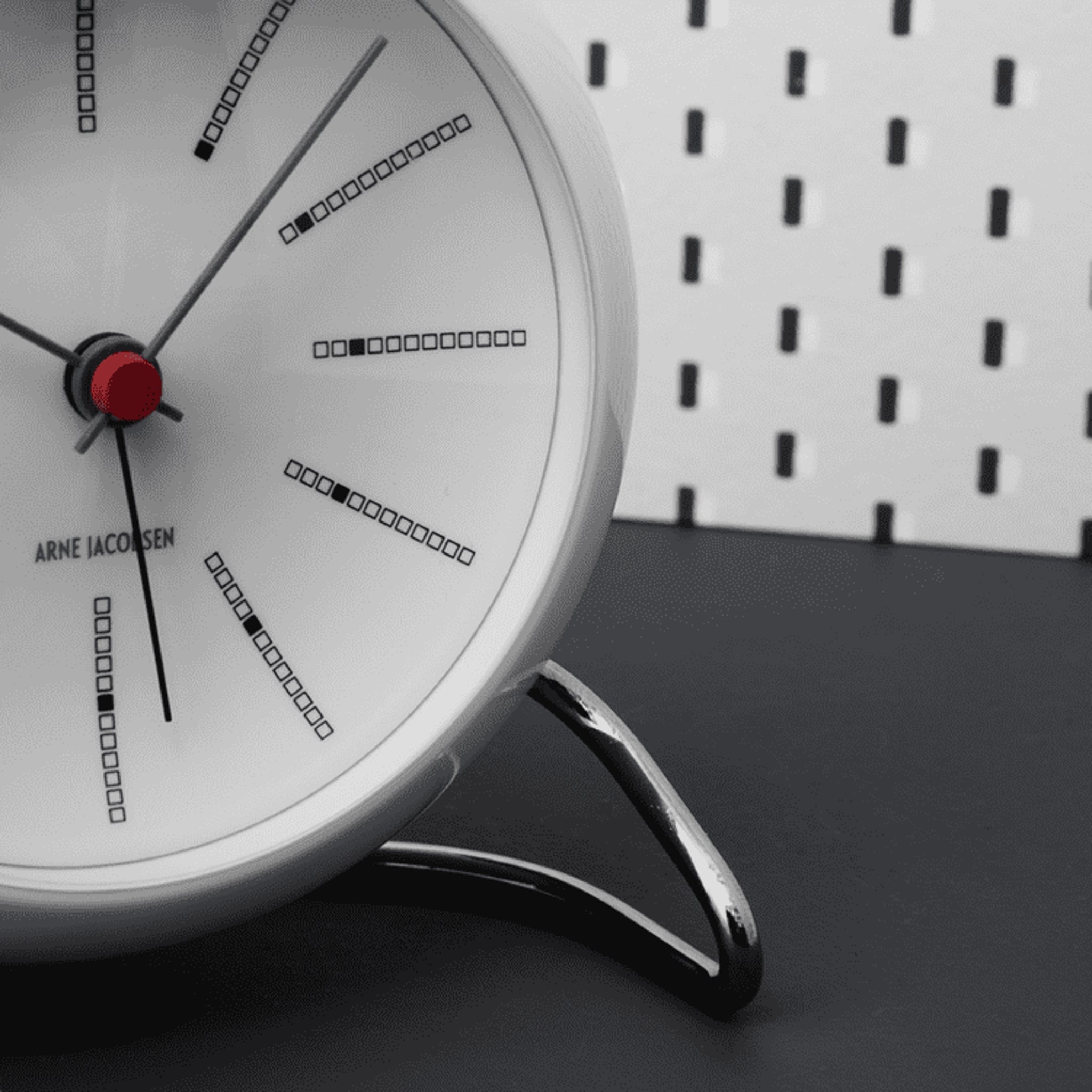 Arne Jacobsen Bankers Table Clock White Ø: 11 cm / 4.3