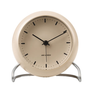 Arne Jacobsen City Hall Table Clock Sandy Beige Ø: 11 cm / 4.3"