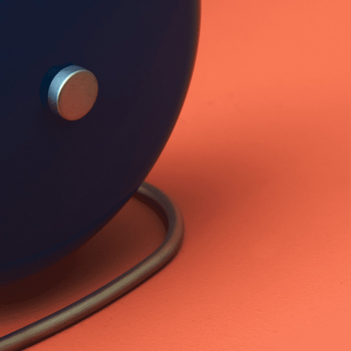 Arne Jacobsen Station Table Clock Petroleum Blue Ø: 11 cm / 4.3"