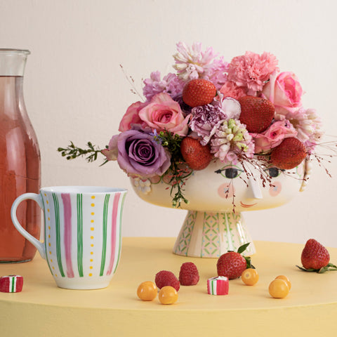 Bjørn Wiinblad Eva Bowl On Stand Soft Pink – Webb's Mid-Century