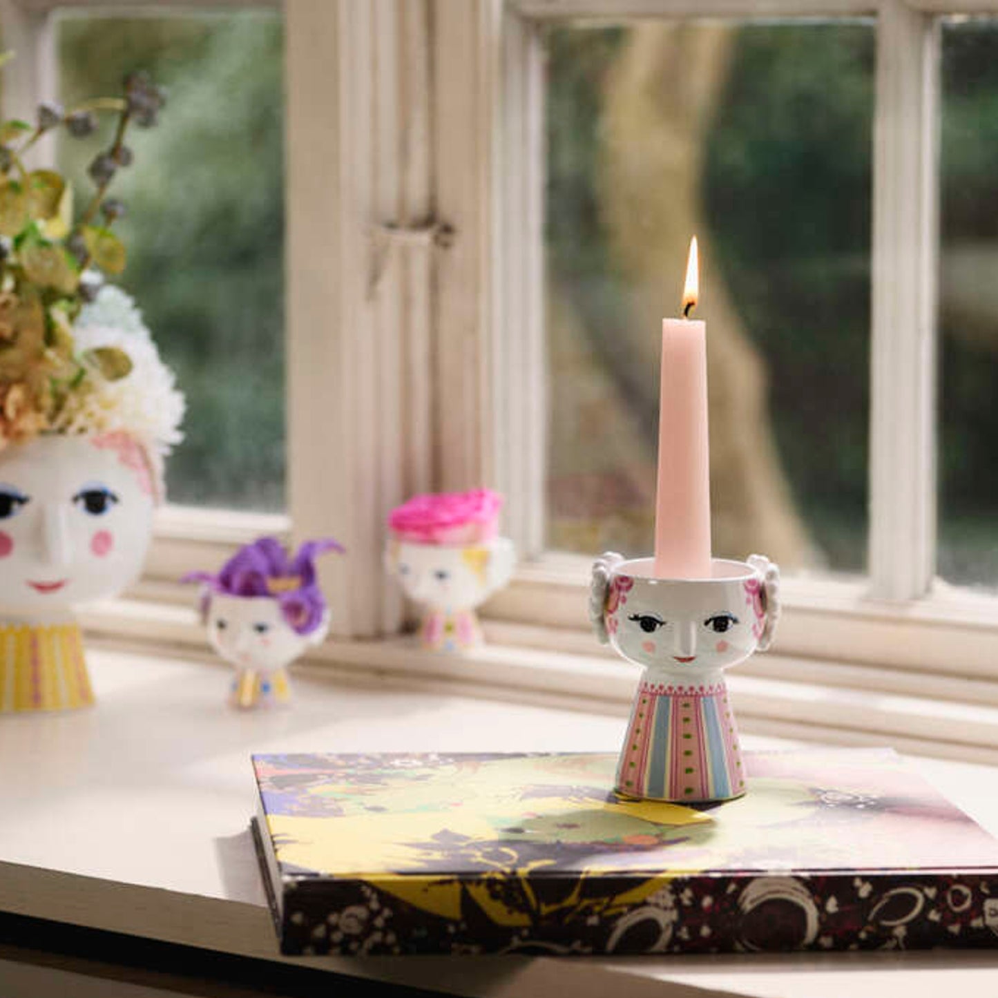 Bjørn Wiinblad Eva Candle Holder (Pink)