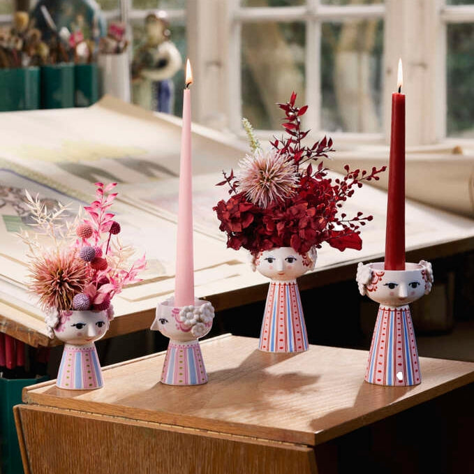 Bjørn Wiinblad Eva Candle Holder (Pink)