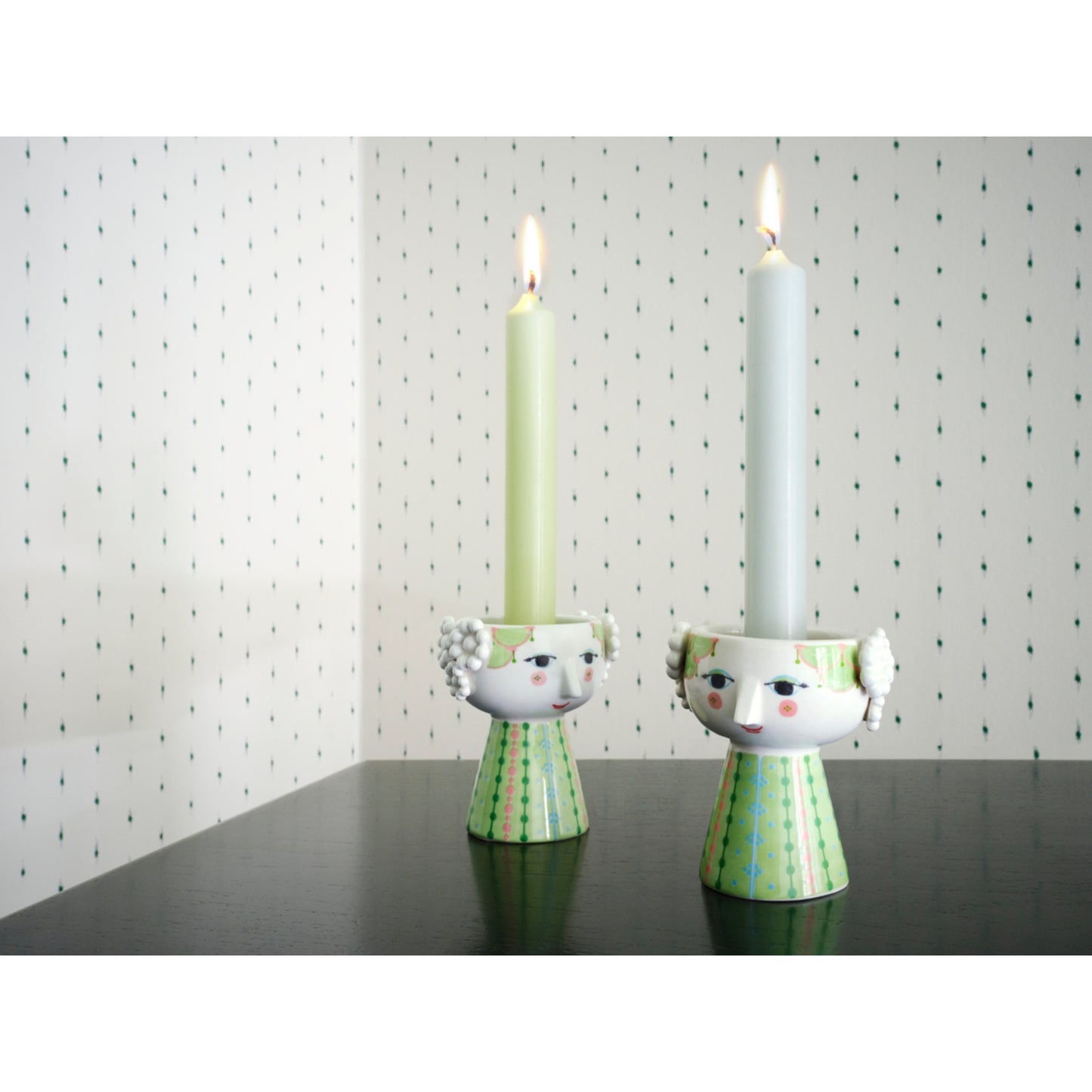 Bjørn Wiinblad Eva Candle Holder (Green)