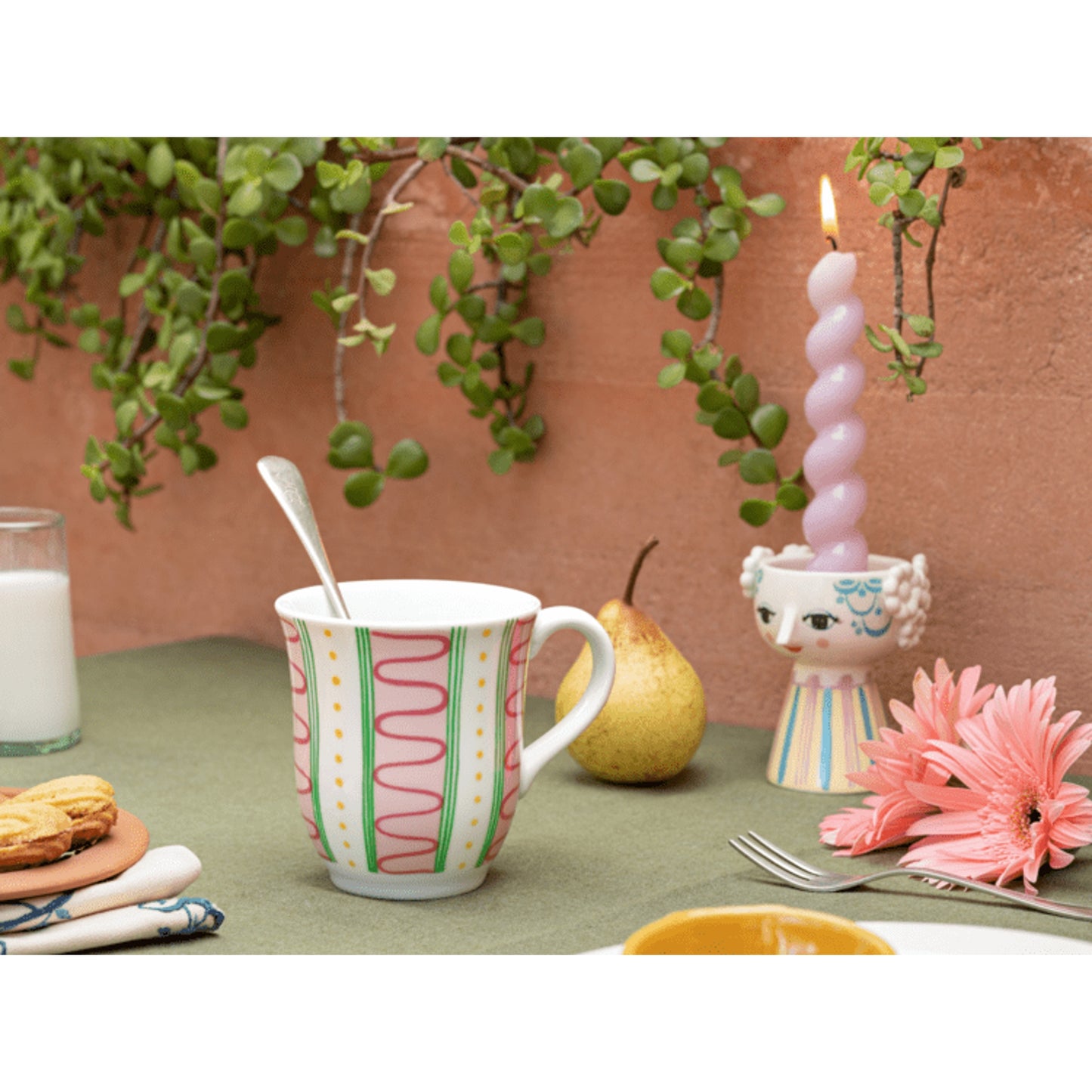 Bjørn Wiinblad Eva Mug (Rose) 35 cL / 11.8 Oz