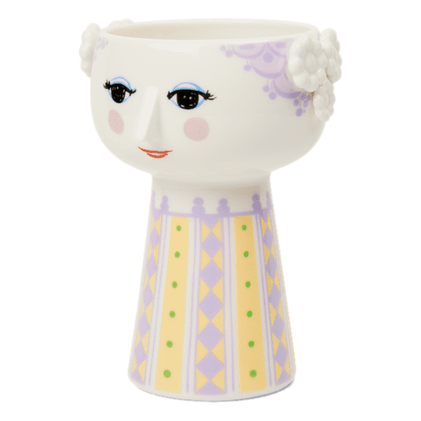 Bjørn Wiinblad Eva Vase (Purple, Lavender) 15 cm / 5.9"