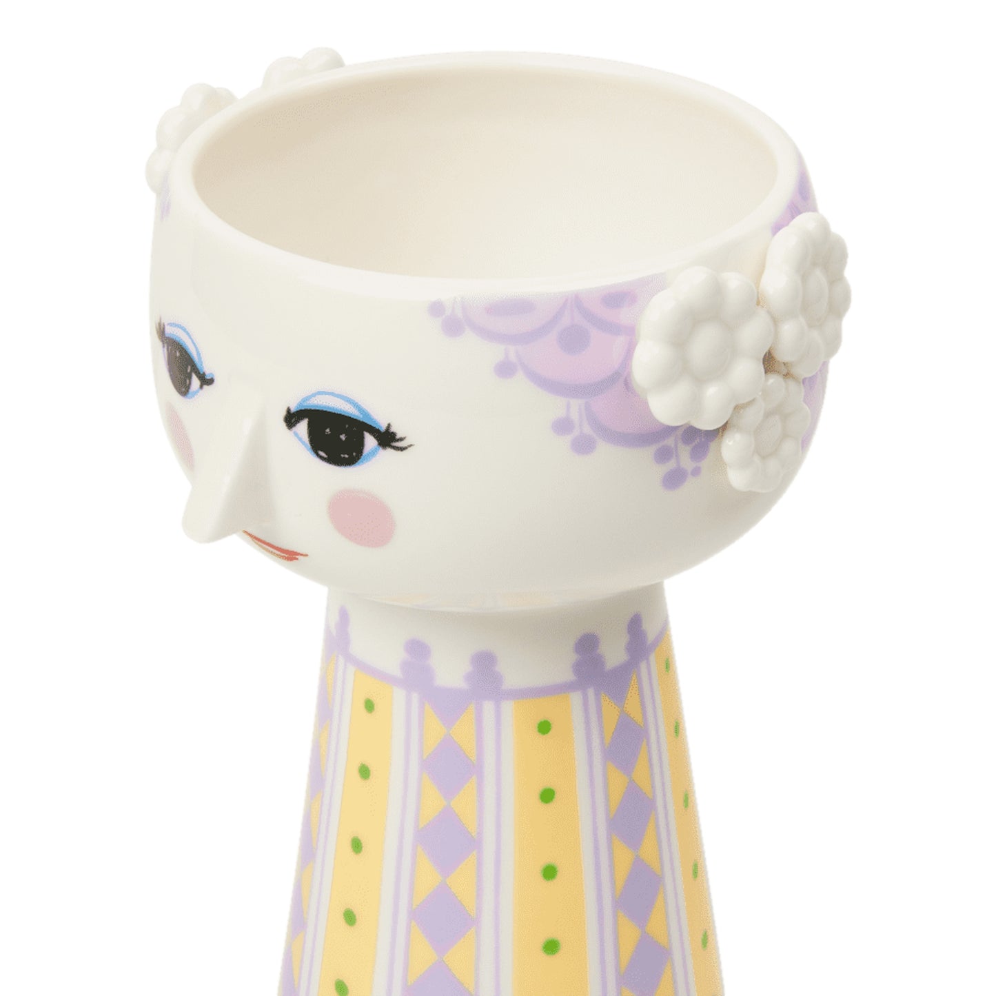 Bjørn Wiinblad Eva Vase (Purple, Lavender) 15 cm / 5.9"