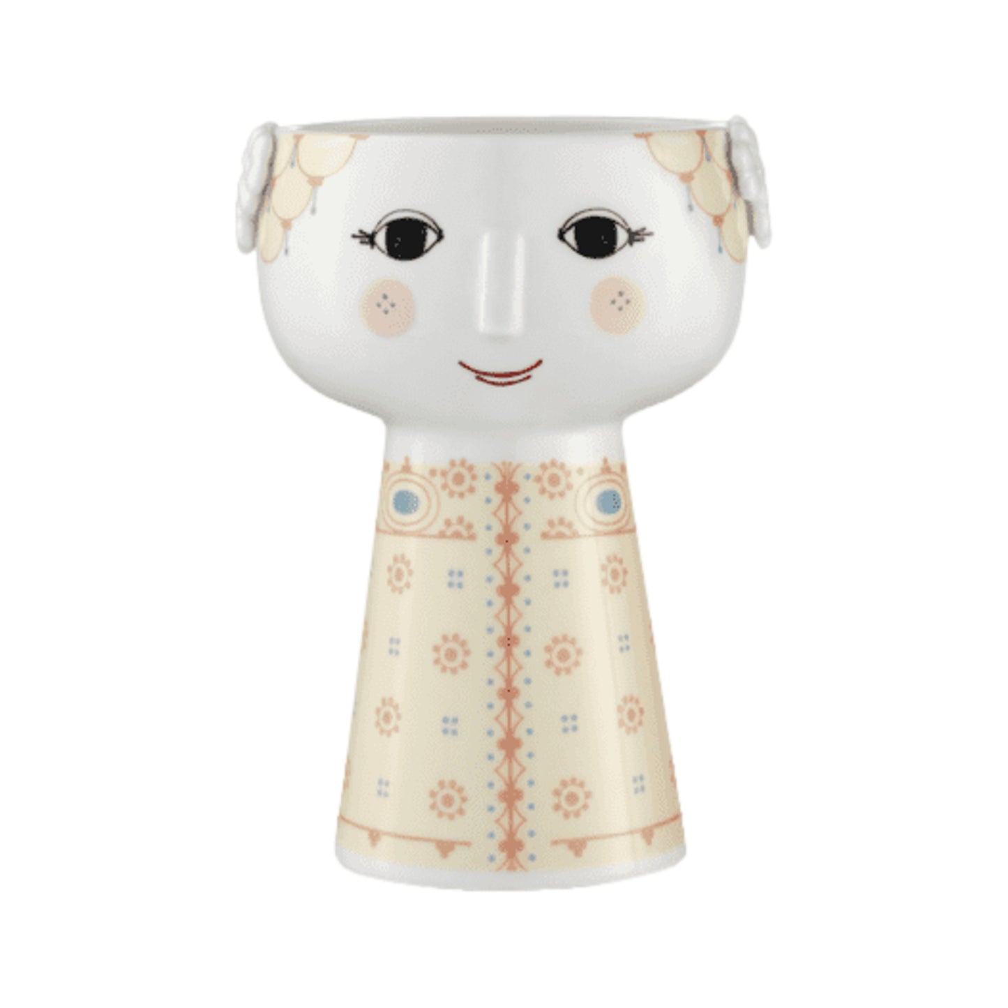 Bjørn Wiinblad Eva Vase (Soft Yellow) 15 cm / 5.9"