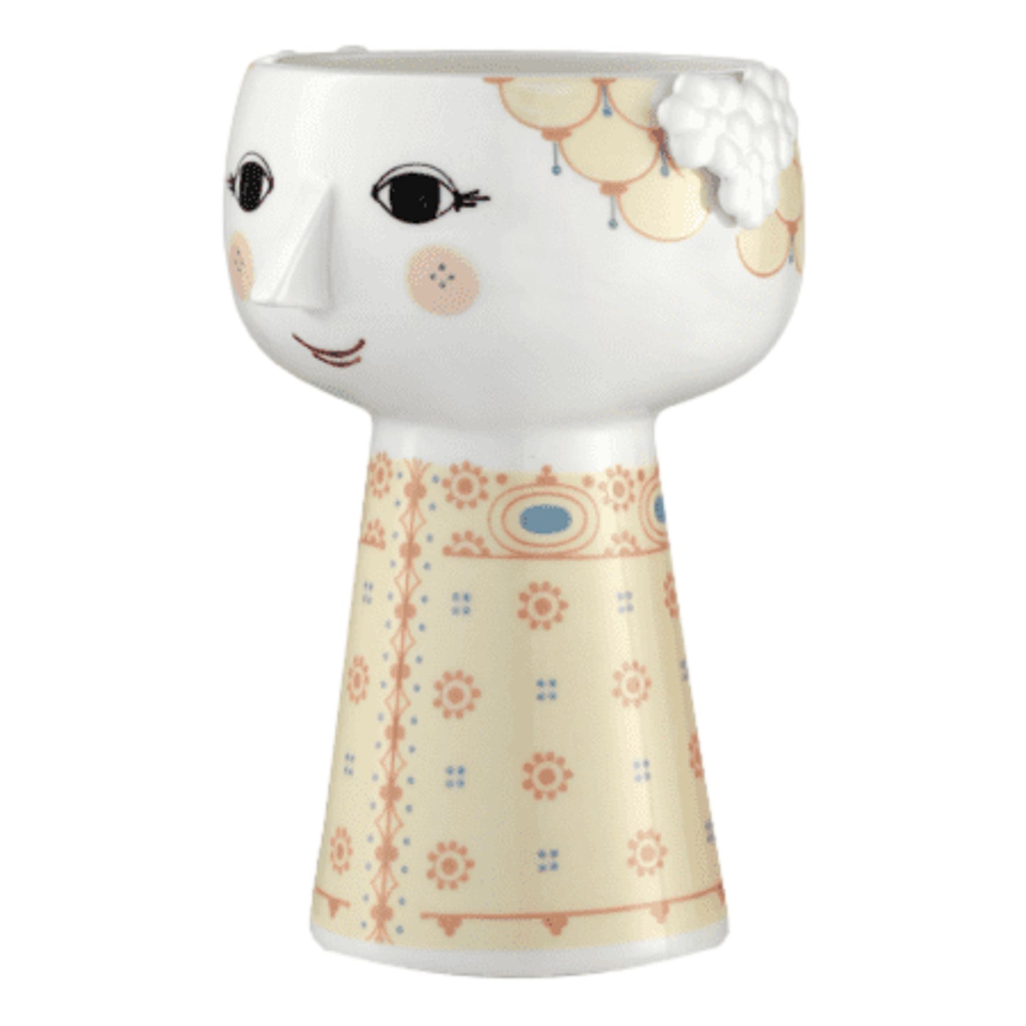 Bjørn Wiinblad Eva Vase (Soft Yellow) 15 cm / 5.9"