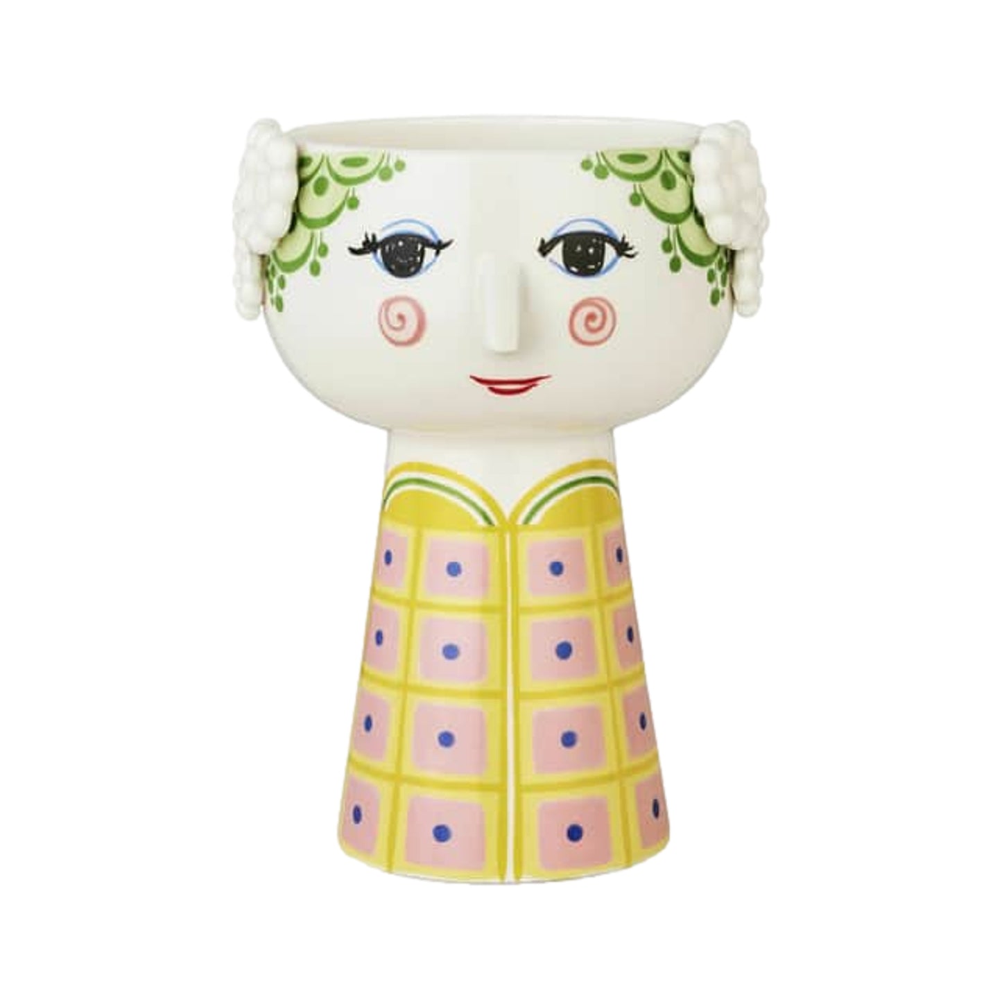 Bjørn Wiinblad Eva Vase (Yellow) 18,5 cm / 7.3"