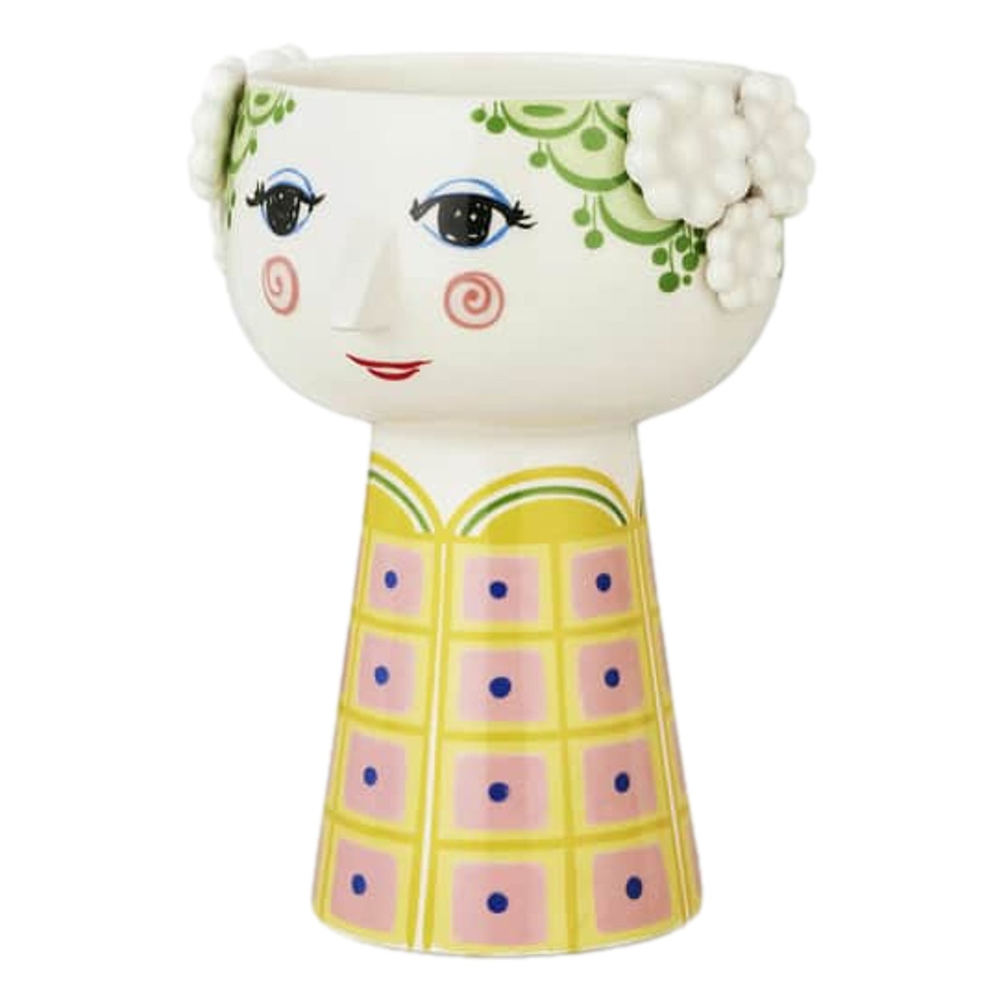 Bjørn Wiinblad Eva Vase (Yellow) 18,5 cm / 7.3"