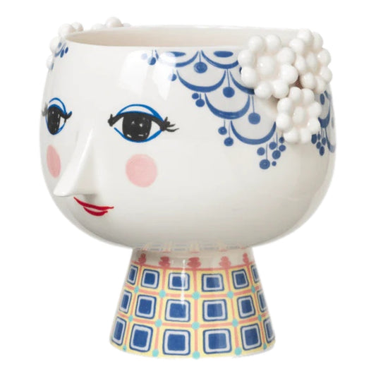 Bjørn Wiinblad Eva Flowerpot On Base (Blue)