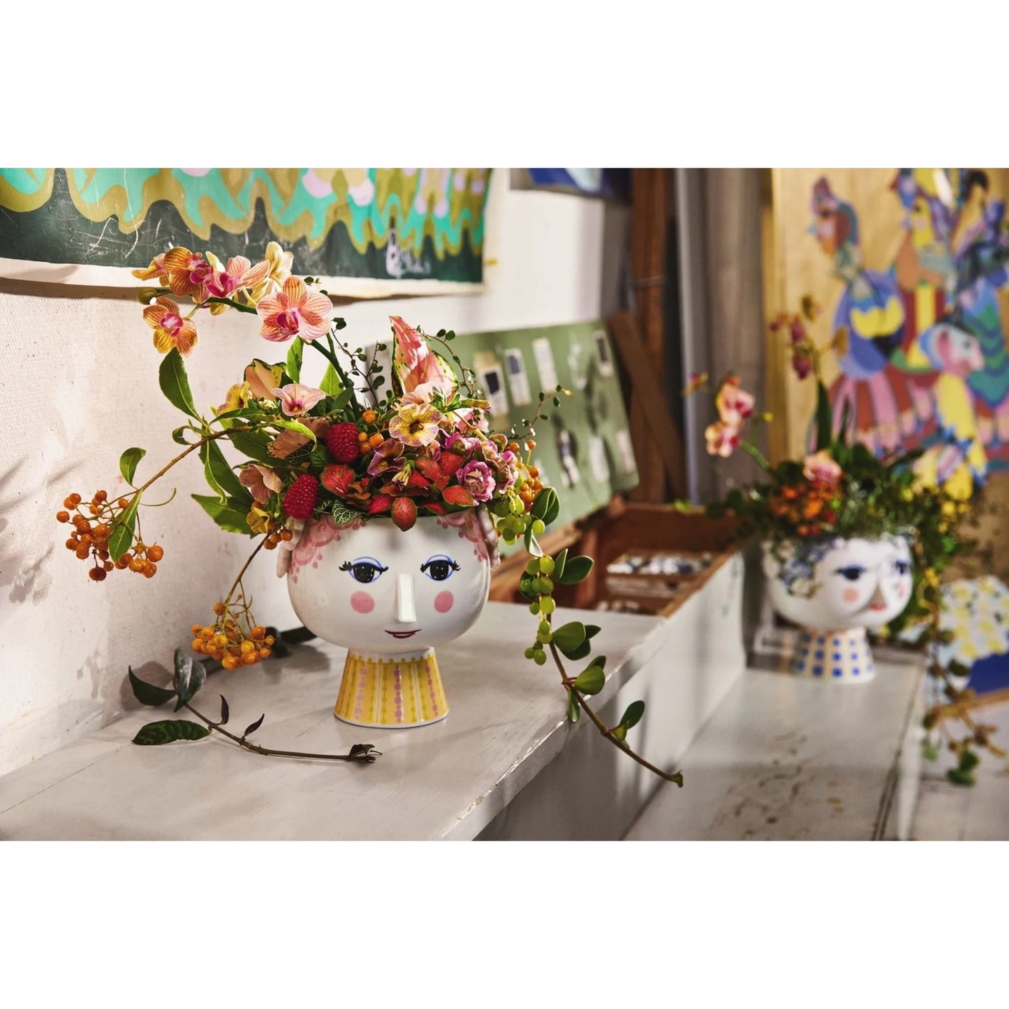 Bjørn Wiinblad Eva Flowerpot On Base (Pink)