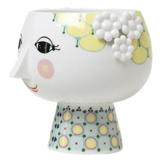 Bjørn Wiinblad Eva Flowerpot On Base (Yellow)