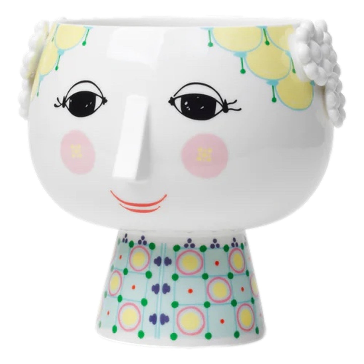 Bjørn Wiinblad Eva Flowerpot On Base (Yellow)