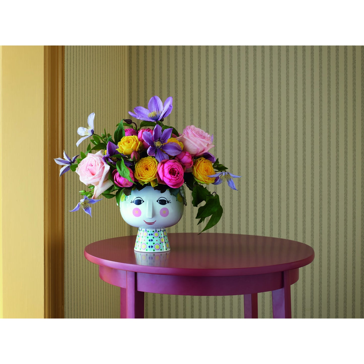 Bjørn Wiinblad Eva Flowerpot On Base (Yellow)